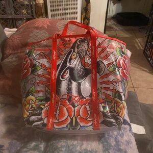 ED HARDY RED TOTE! New!🎈